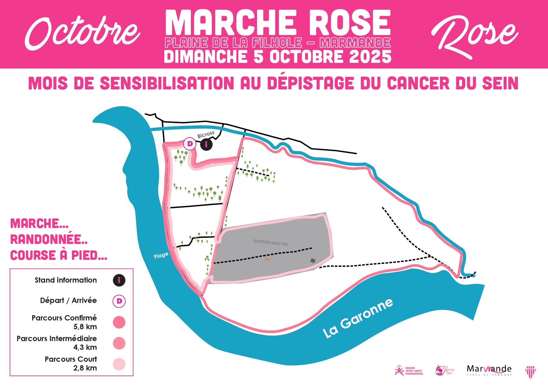 Plan Marche Rose